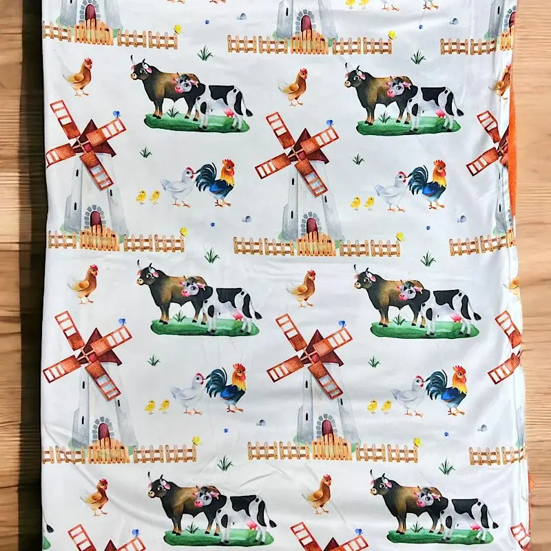 Cow Printed Baby Blanket