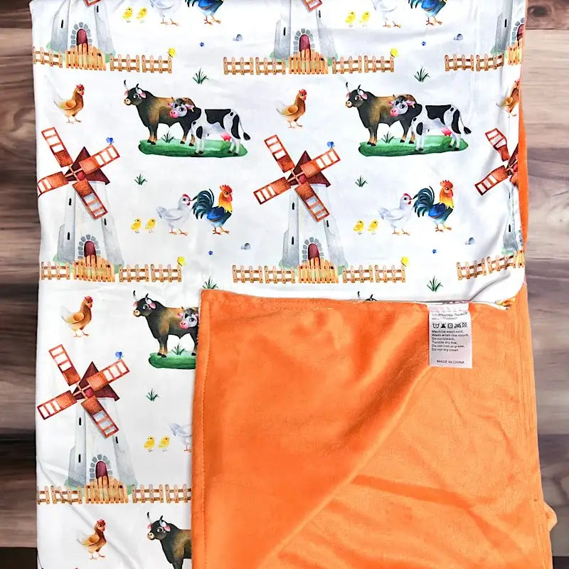 Cow Printed Baby Blanket