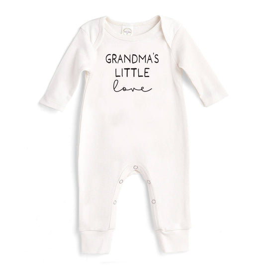 Baby's "Grandma's Little Love" Cotton Romper: 6-12M